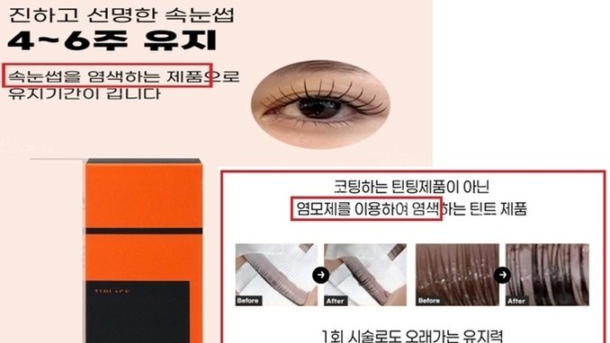 식약처, 온라인 '눈썹, 속눈썹 염색' 등 부당광고 66건 적발 행정처분