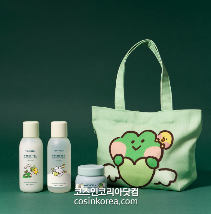 토니모리, ‘미니니(minini)’ 캐릭터 협업 ‘그린티 수분’ 리뉴얼 3종 출시