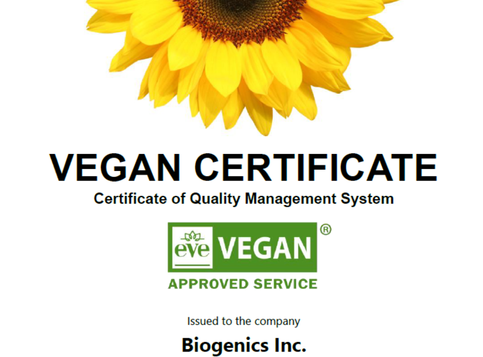 (주)바이오제닉스, 식물·미생물 유래 ‘Vegan PDRN’ 전 라인업 이브비건(EVE Vegan) 인증 획득
